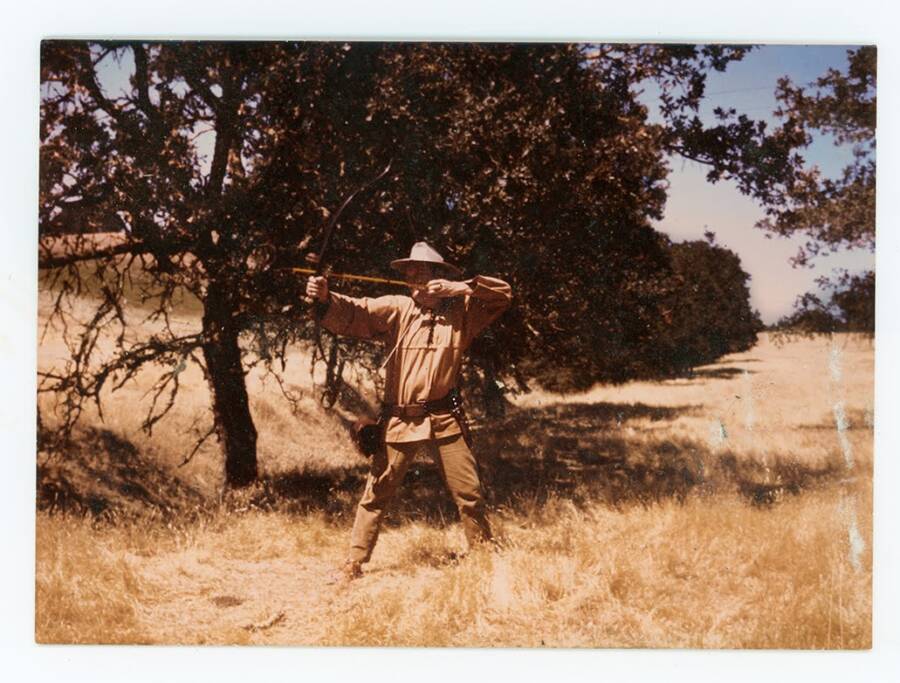 Paul Doerr With A Bow And Arrow