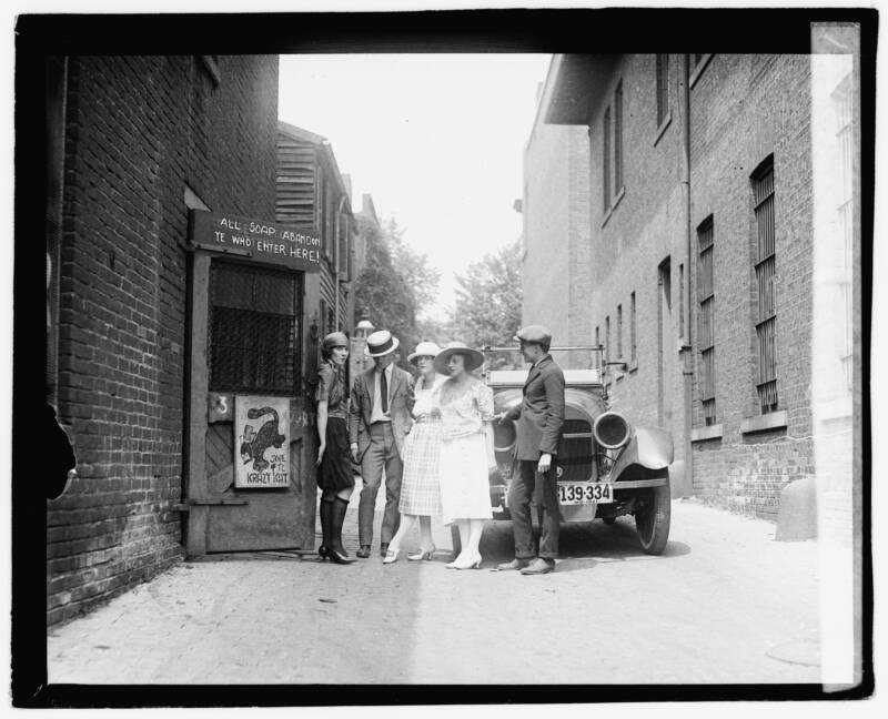 People Outside Krazy Kat