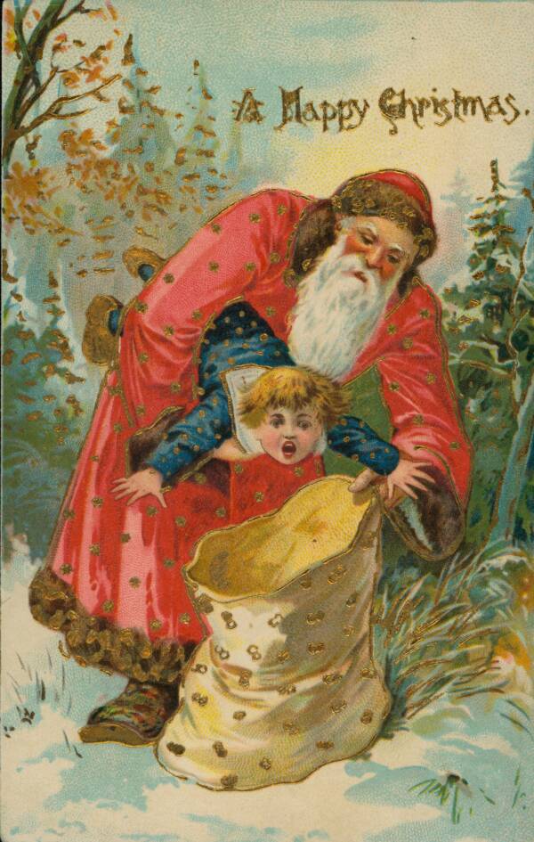 33 Victorian Christmas Cards That Are Both Bizarre And Creepy