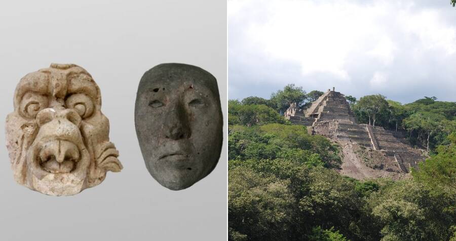 Archaeologists Unveil Collection Of Ancient Maya Stucco Masks