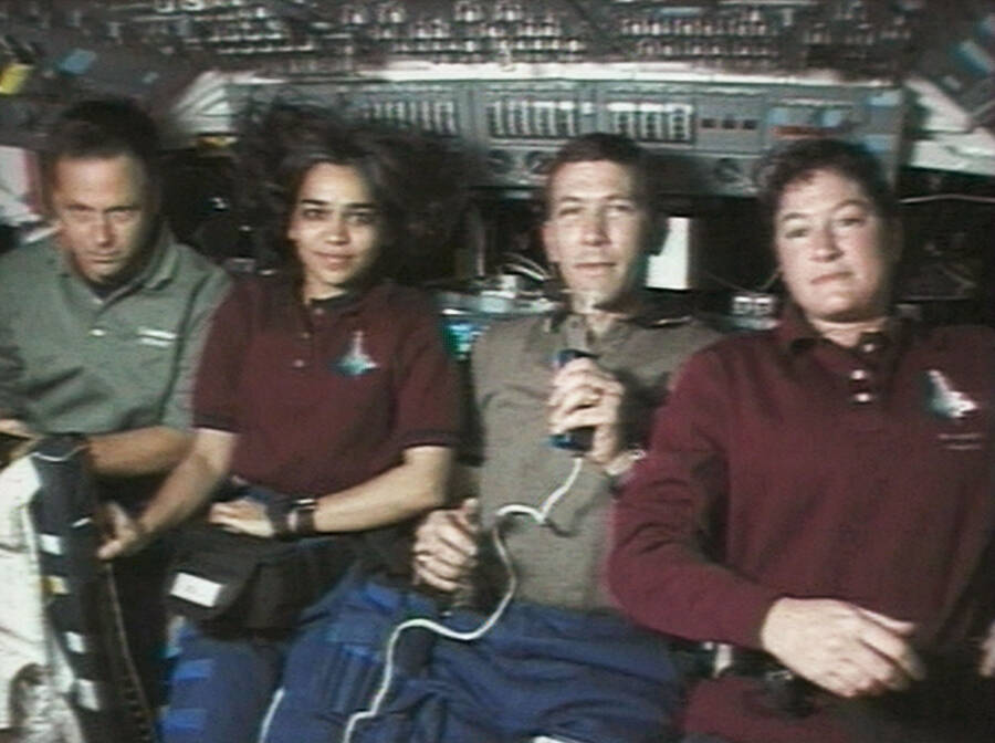 Columbia Crew In Space