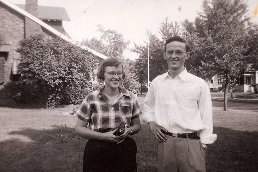 Connie Converse With Her Brother