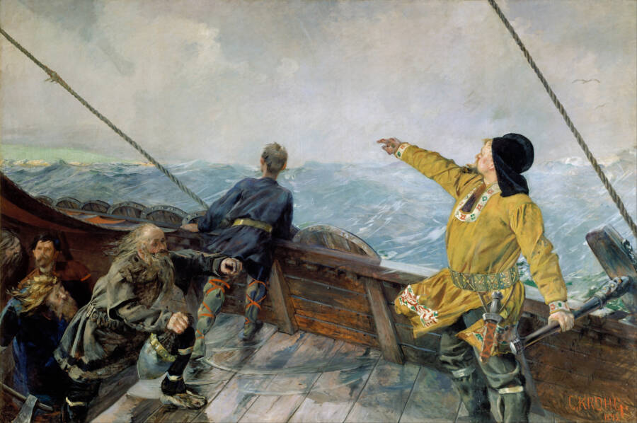 Leif Erikson Discovering America