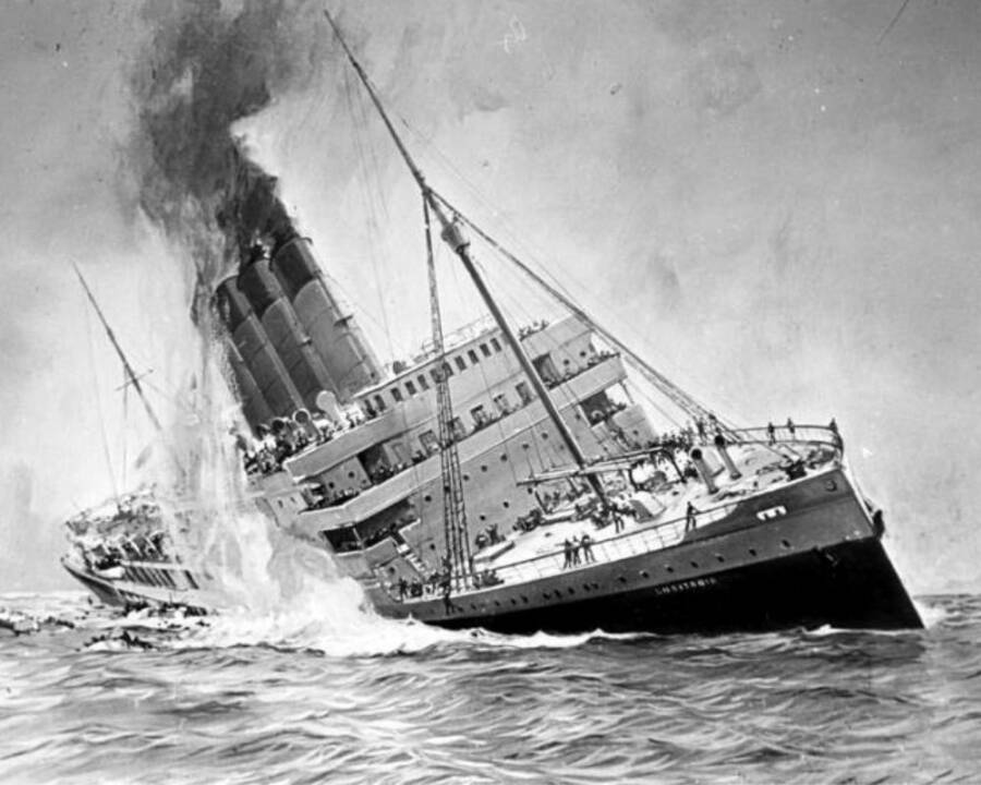 RMS Lusitania Sinking