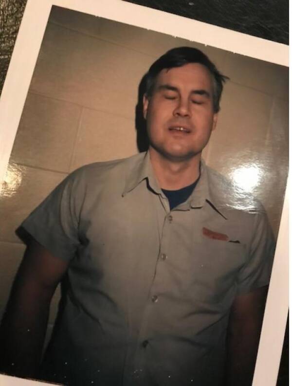 Polaroid Photo Of Thomas Dillon In Prison