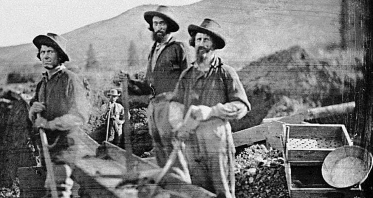 Three Gold Rush Miners