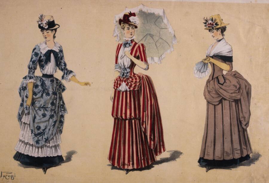 Women With Bustles