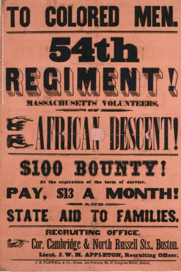 54th Massachusetts Regiment Recruitment