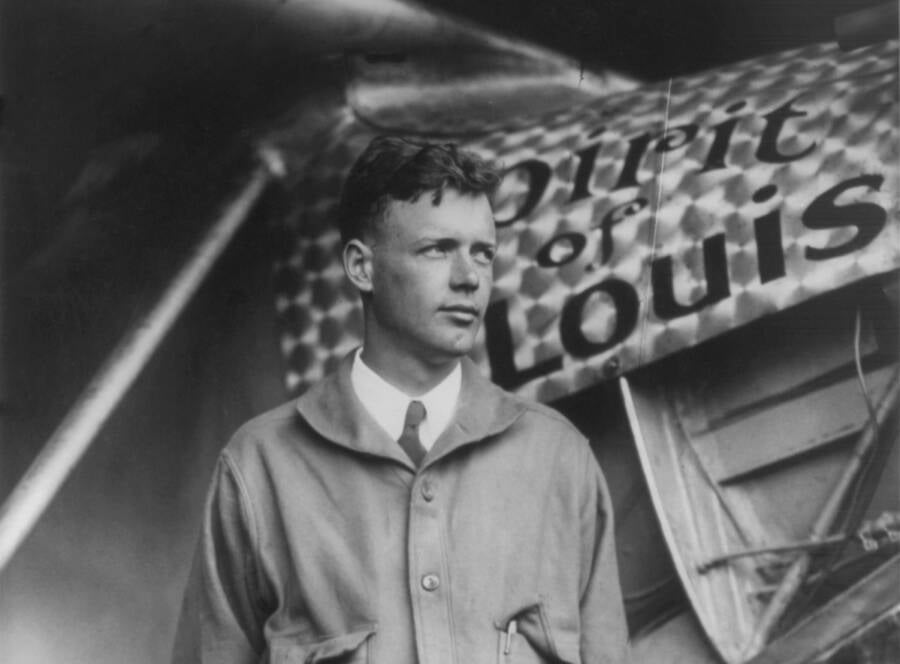 Charles Lindbergh Posing