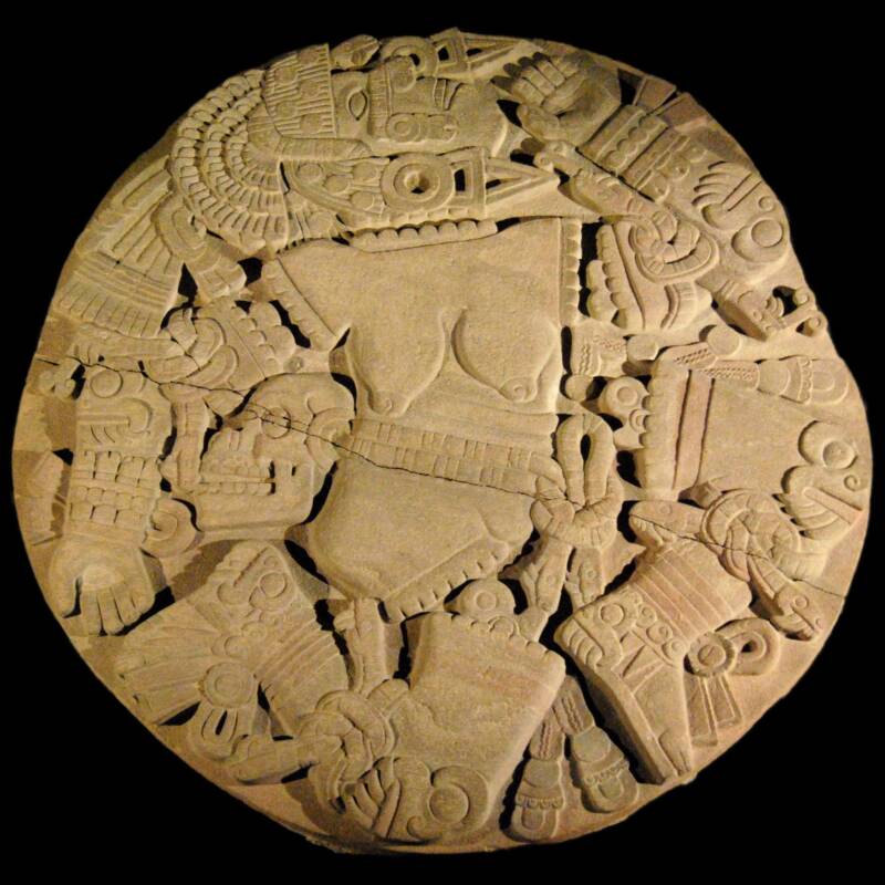 Coyolxauhqui Stone Of The Aztec Sun God