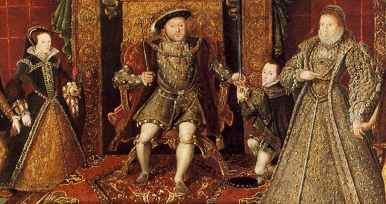 King Henry Viii With His Children