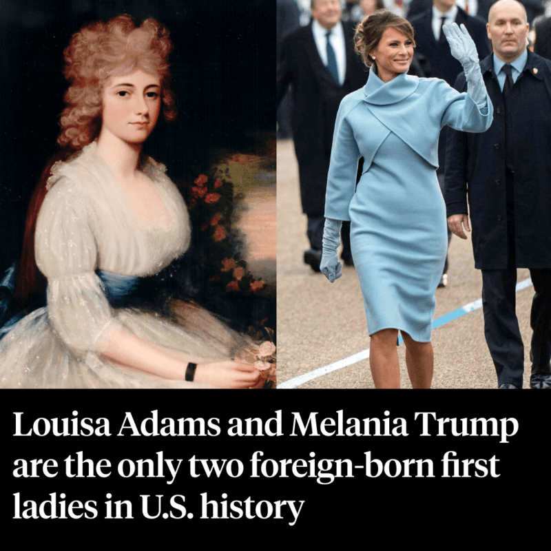 Louisa Adams And Melania Trump