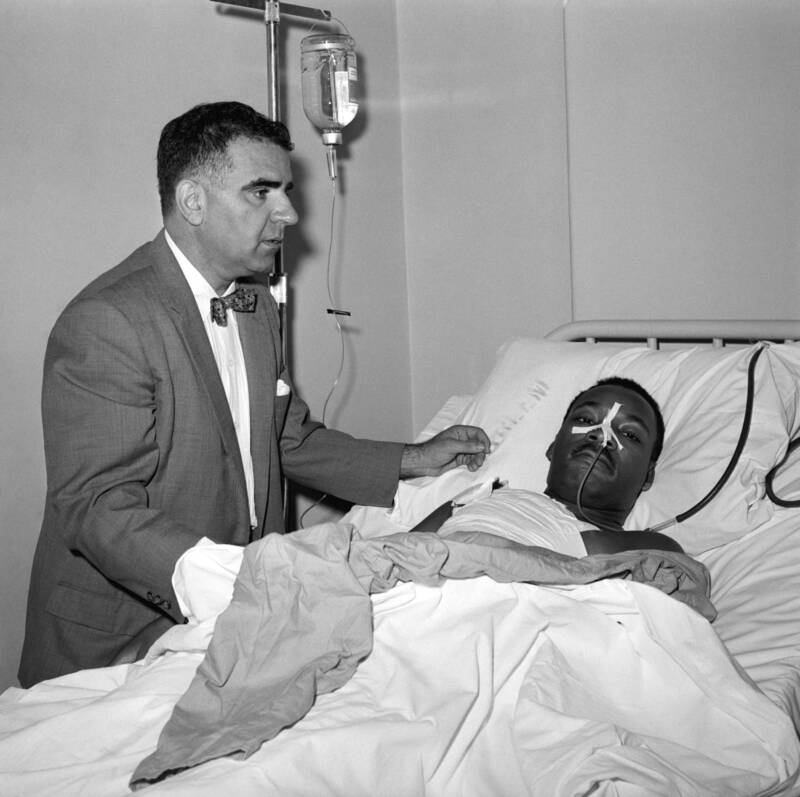 Martin Luther King In The Hospital