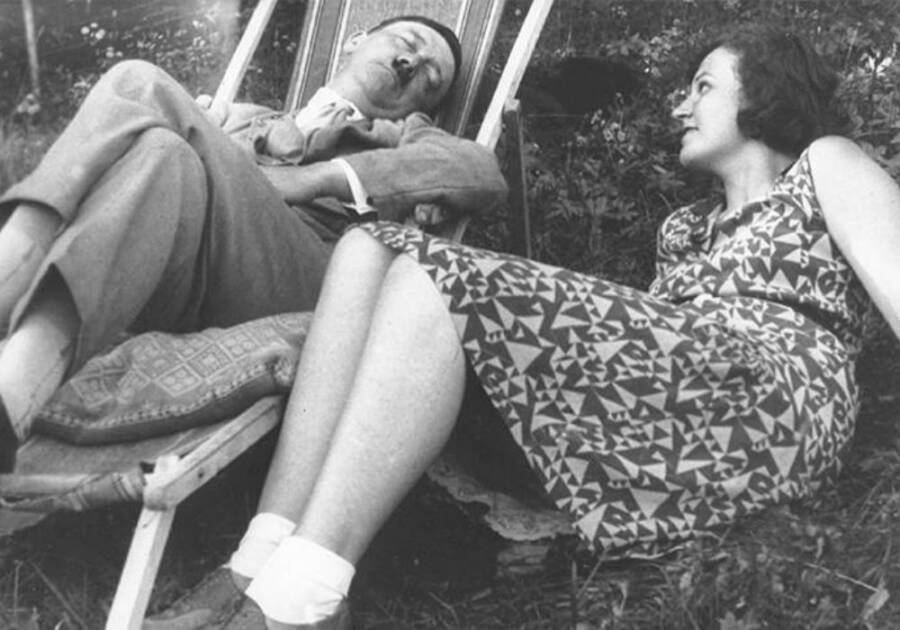 Adolf Hitler With Geli Raubal