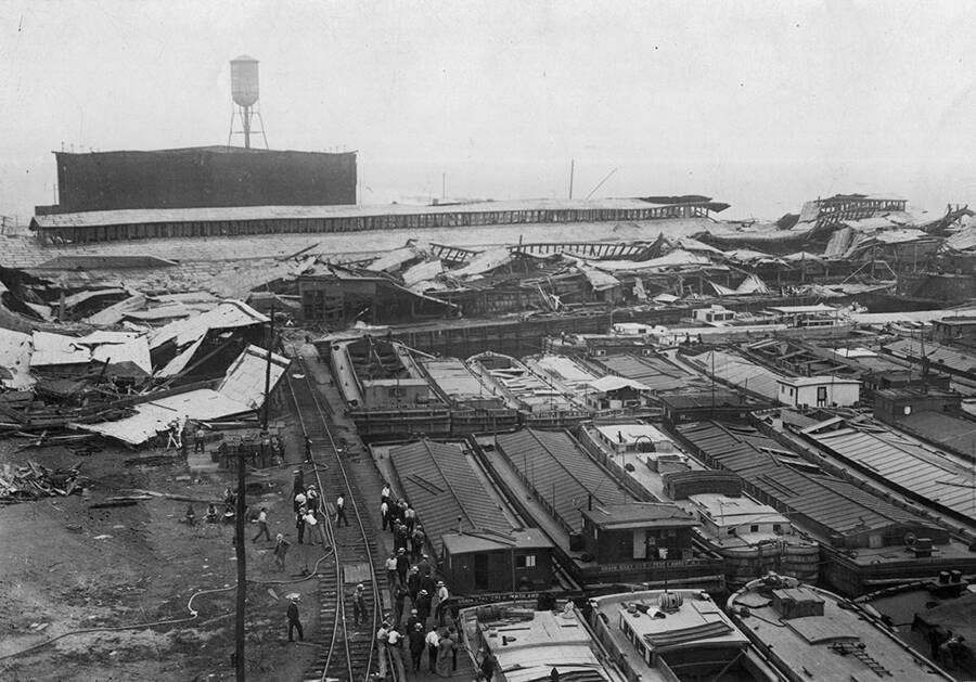 Aerial Damage From Black Tom Explosion