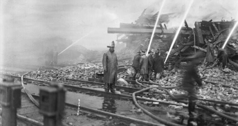 Firefighters After Explosion