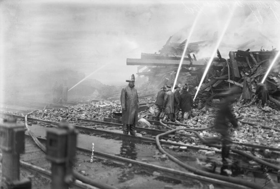 Firefighters After Explosion