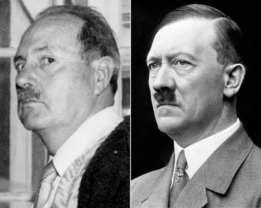 Jean Marie Loret Alongside Adolf Hitler