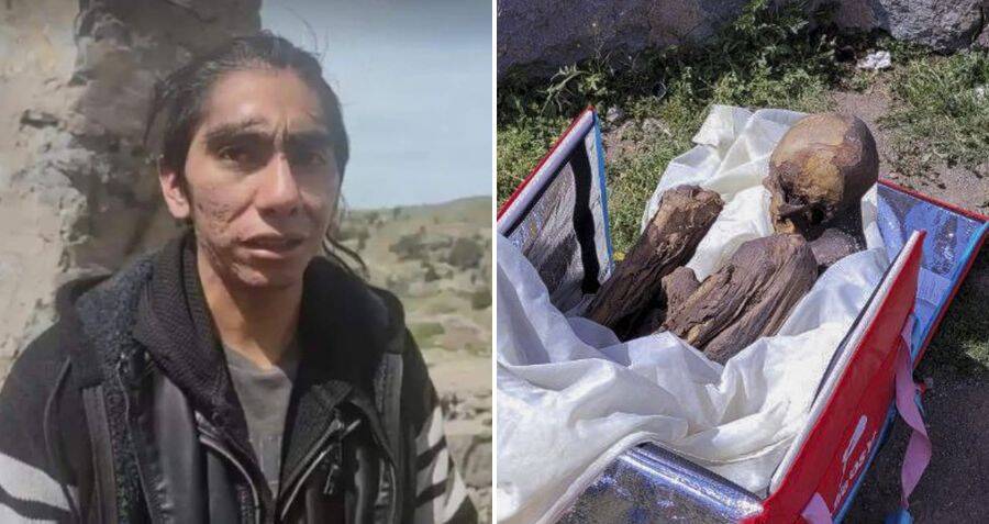 Peruvian Man Found Carrying 600 Year Old Mummy In Cooler Bag