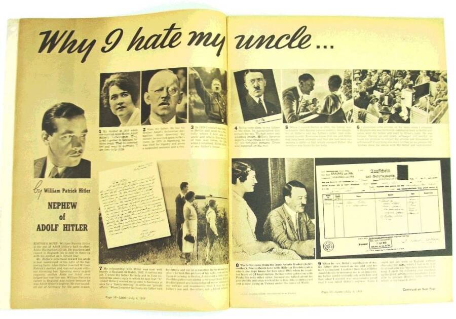 William Patrick Hitler Article