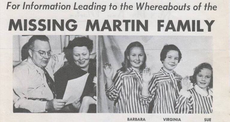 Martin Family Reward Poster