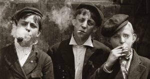Three Boys Smoking