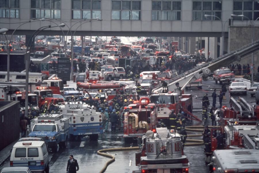 First Responders Outside The World Trade Center After The Bombing