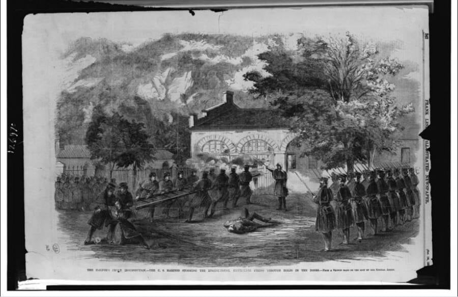 Marines Fire At Harpers Ferry