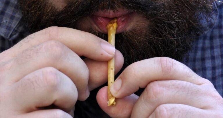 Ancient Flute Being Played