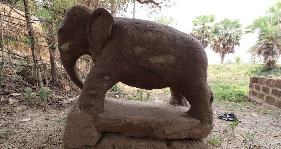 2,300-Year-Old Buddhist Elephant Statue Unearthed In India