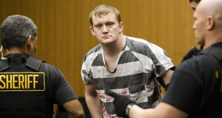 Dale Hausner Looks At Camera In Court