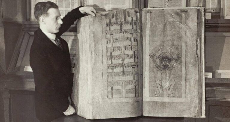 Man Next To Codex Gigas