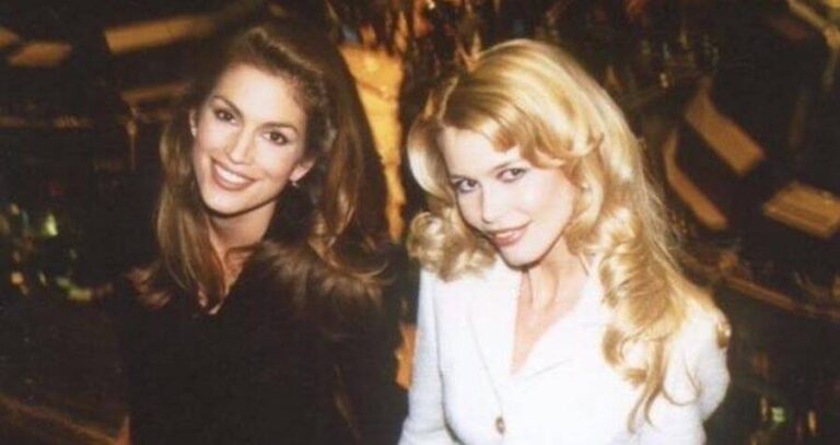 Cindy Crawford With Claudia Schiffer