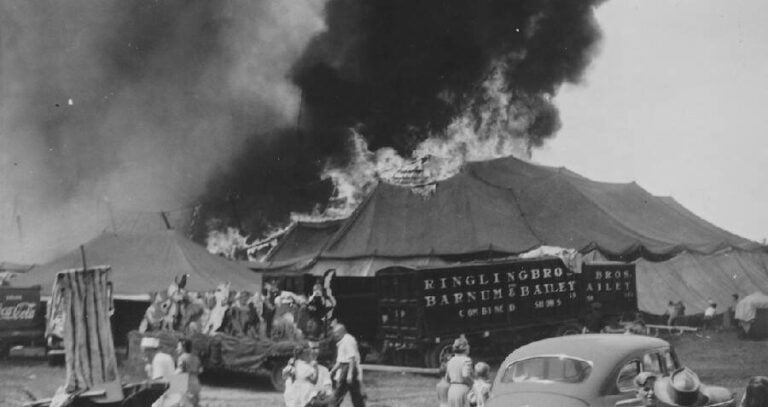Circus Tent Burning