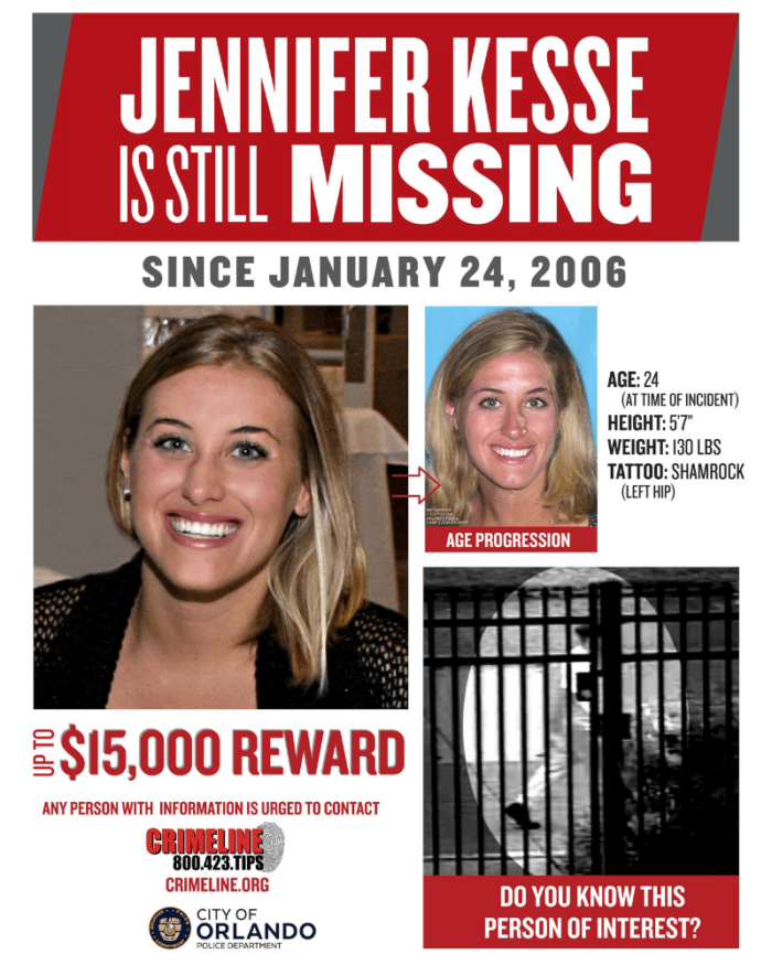 Jennifer Kesse Missing Poster
