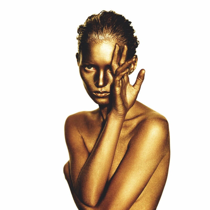 Kate Moss In Gold