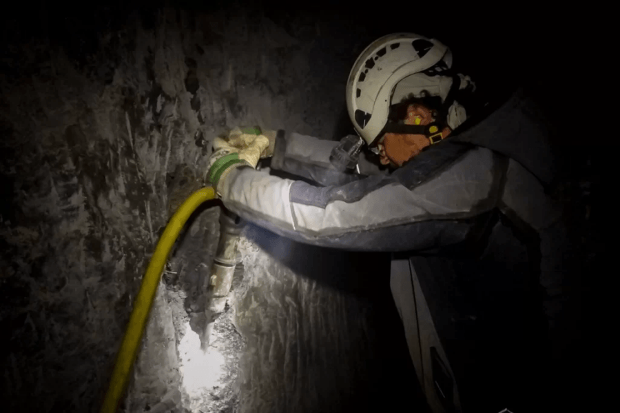 Salt Mine Excavation In Austria