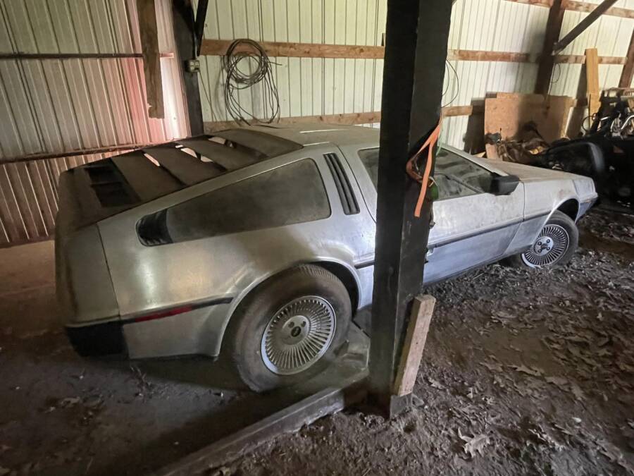 1981 DeLorean In Wisconsin Barn