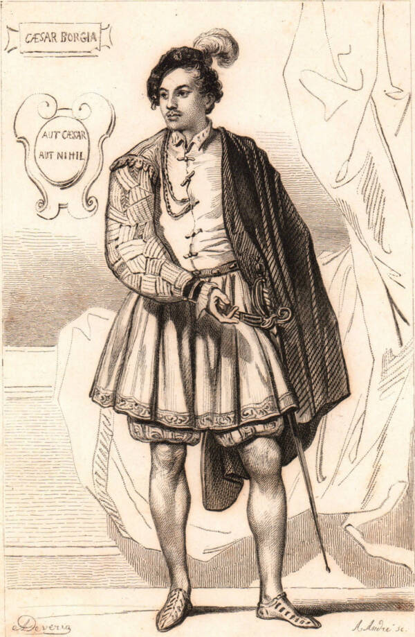 Sketch Of Cesare Borgia