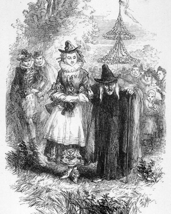 Drawing Of The Pendle Witches