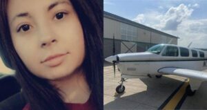 Samantha Hayes Alongside Airplane