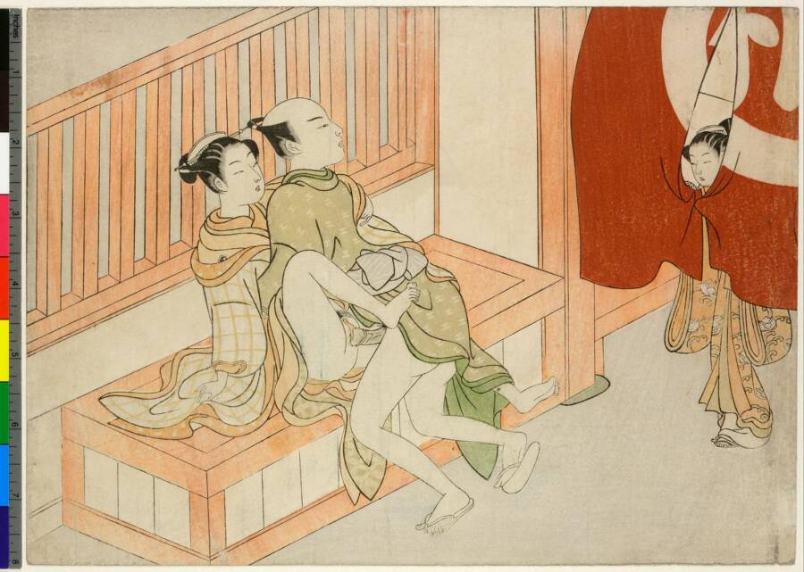 Child Spying On A Couple Shunga