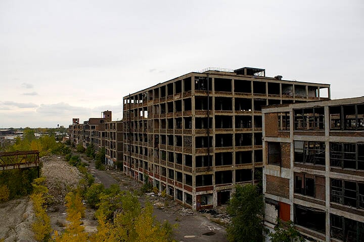 Packard Plant Ruins In The Rust Belt