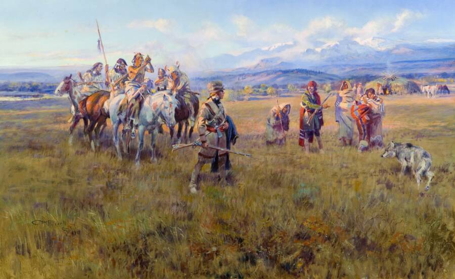 Sacagawea At The Shoshone Camp