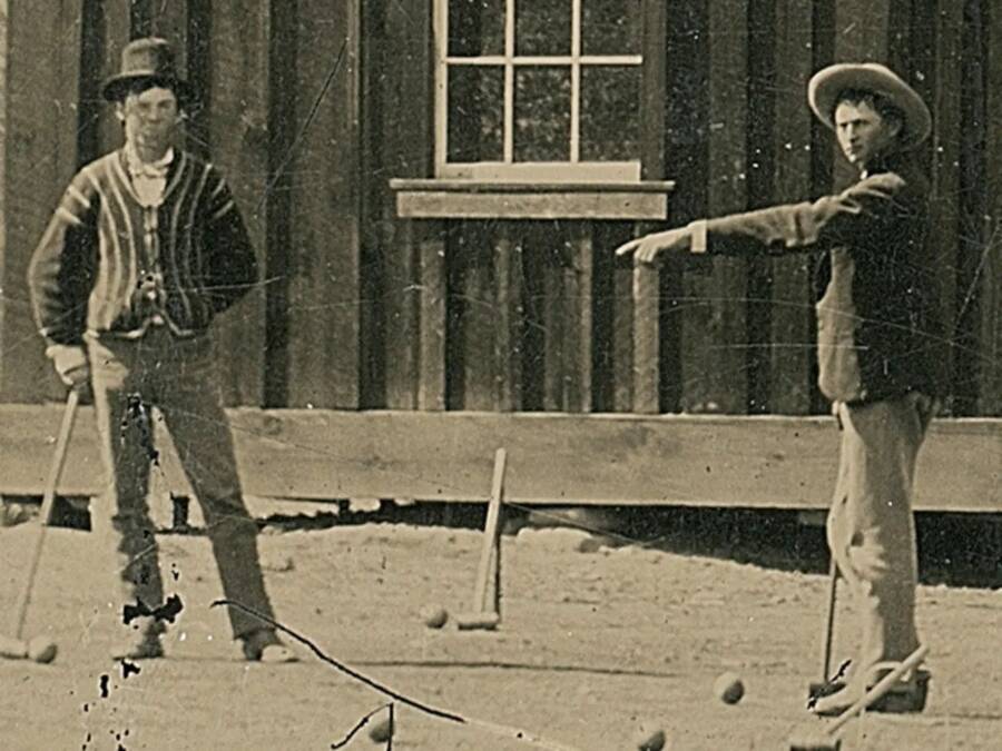 Billy The Kid Playing Croquet