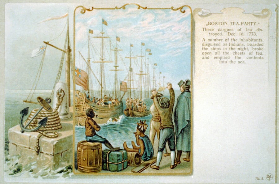 Boston Tea Party Illustration