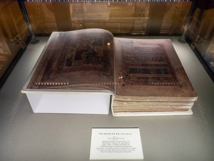 Display Case Book Of Kells