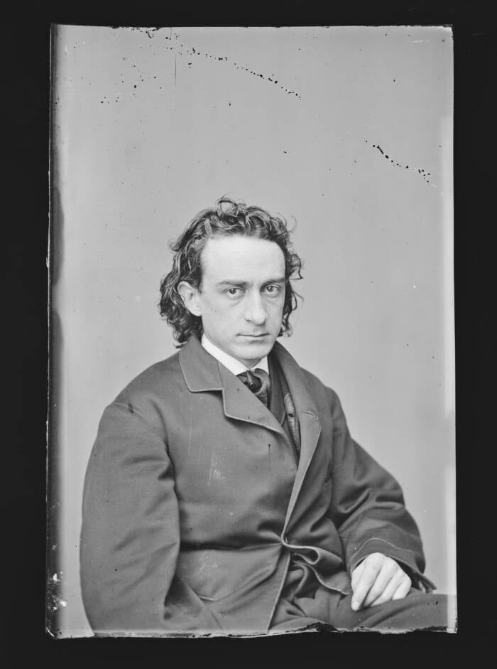 Edwin Booth Sitting For A Portrait