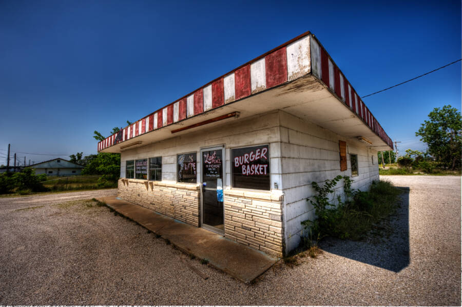 Abandoned Diner In Picher Oklahoma