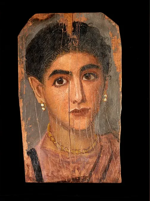 Fayum Mummy Portrait From 150 C.E.